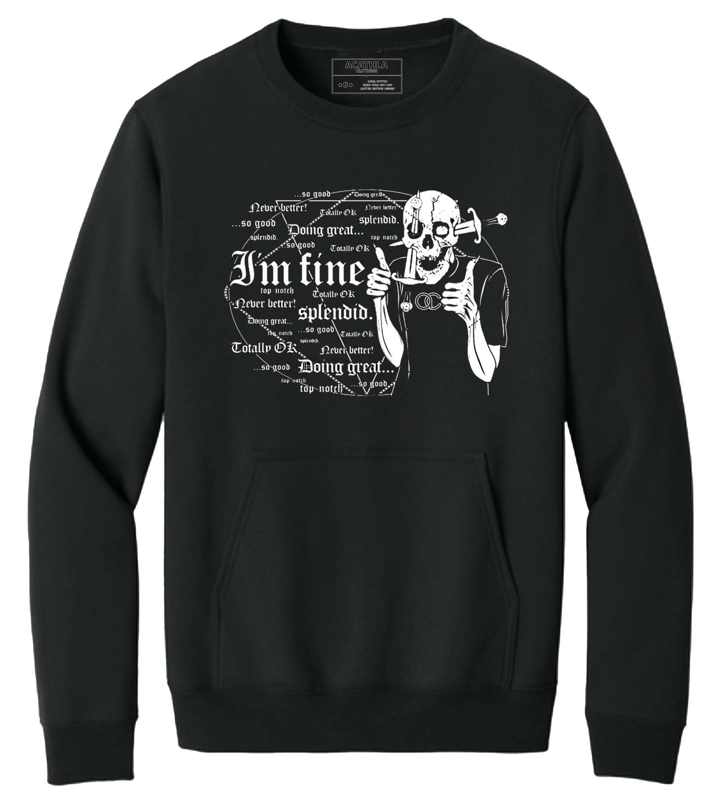 I'm fine Crewneck