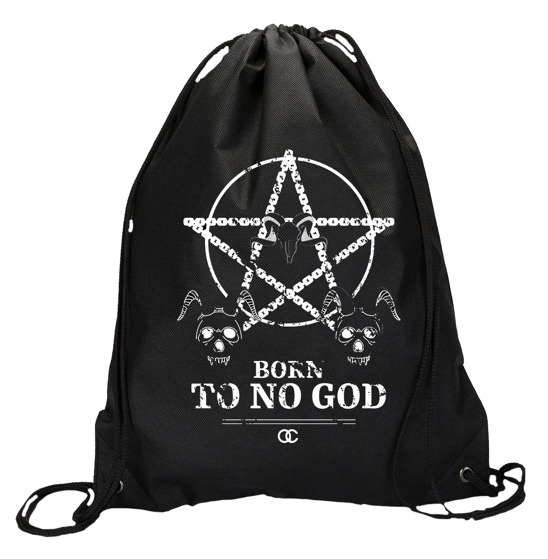 No God Drawstring Bag